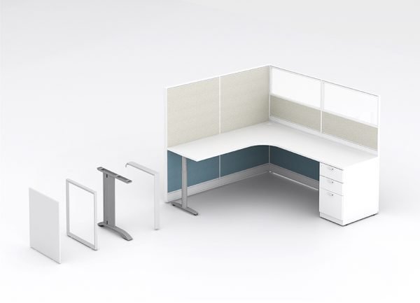 Modular Office Partition Cubicles - Simple & Quick Assembly