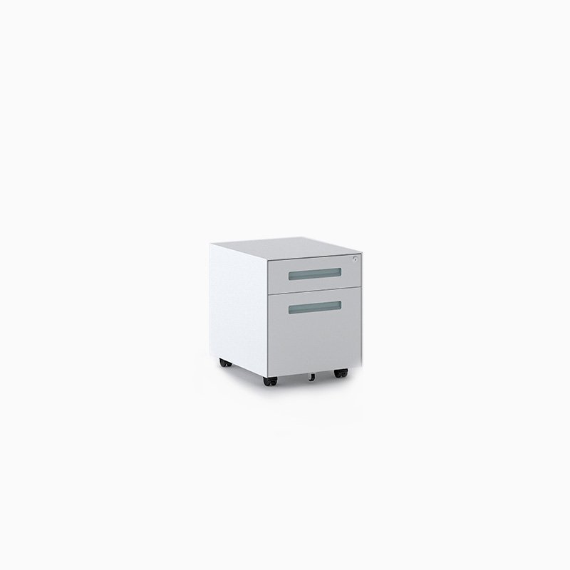 Two drawer metal pdestal