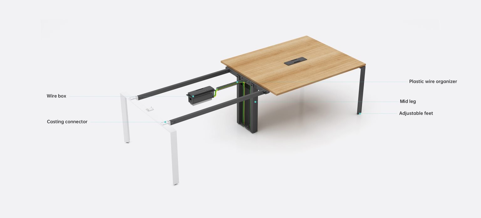 Steel Frame Conference Table | SLD Tech-Ready Design