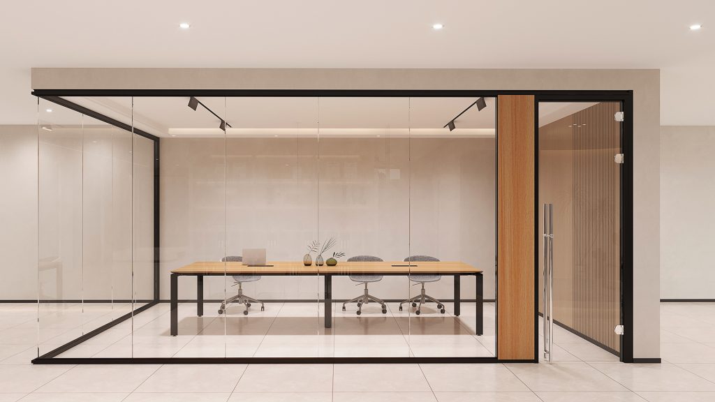 Frameless Glass Partition