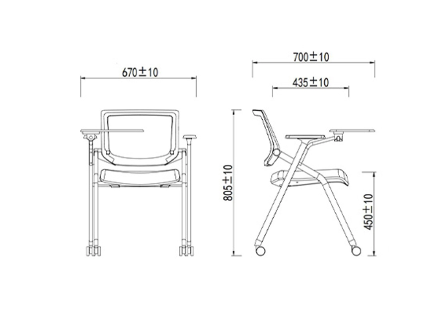 Office chair_Training_HY-128D-detail_5