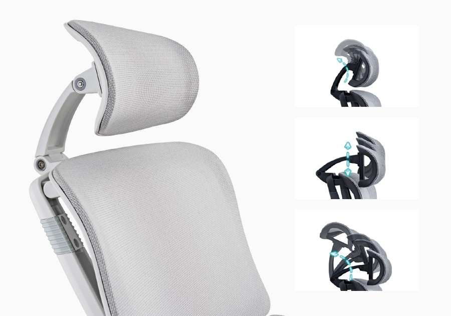 ergonomic chair with headrest