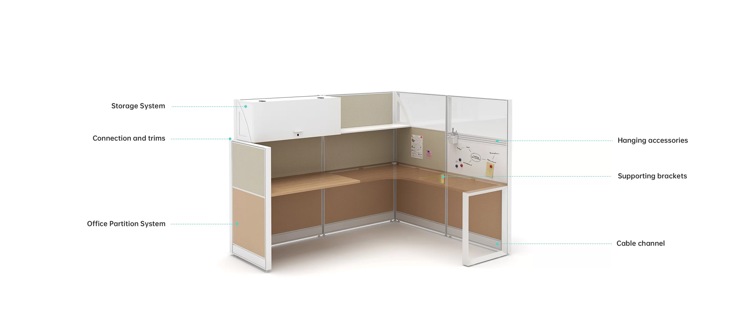 Office cubicle workstation_E6_detail_2