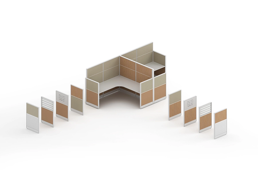 Office cubicle workstation_E6_detail_4