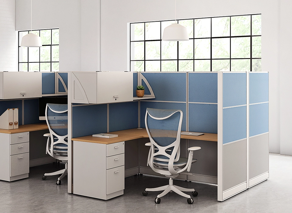 Office cubicle workstation_E6_overview_2