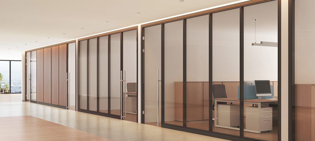 glass modular office cubicles for modern office