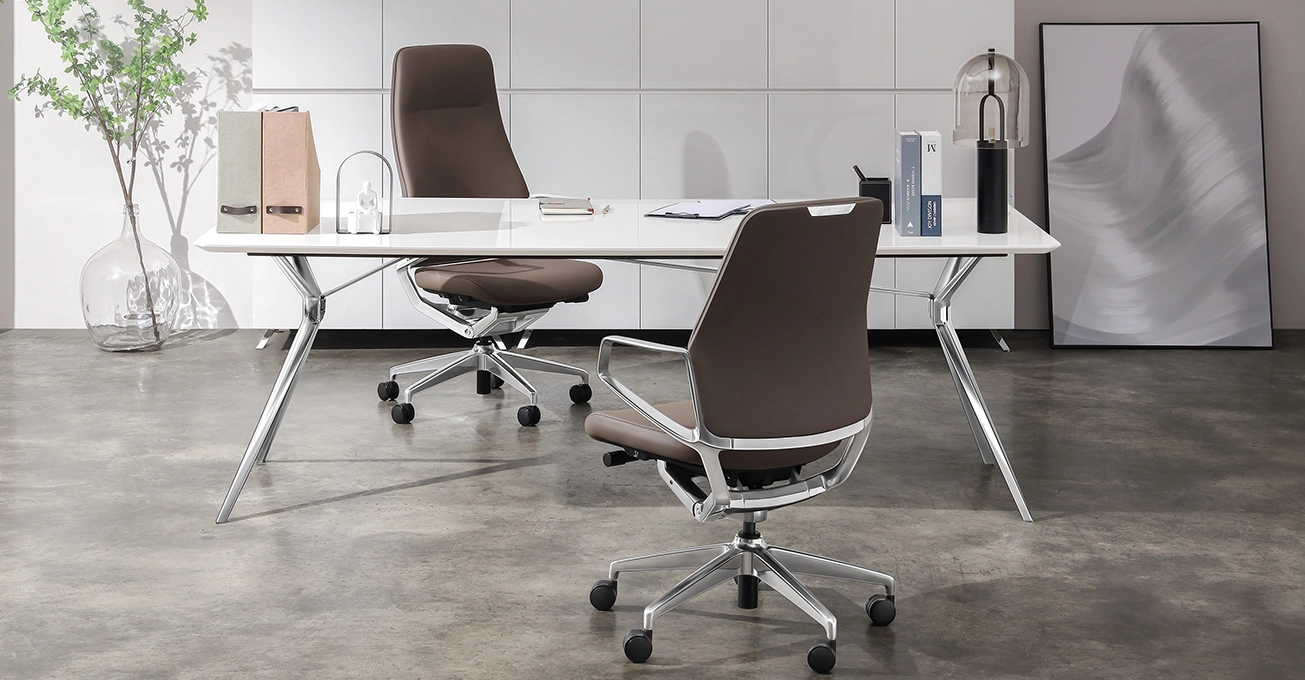 leather swivel chair